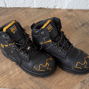 Timberland PRO Men's Black and Yellow Safety Boots